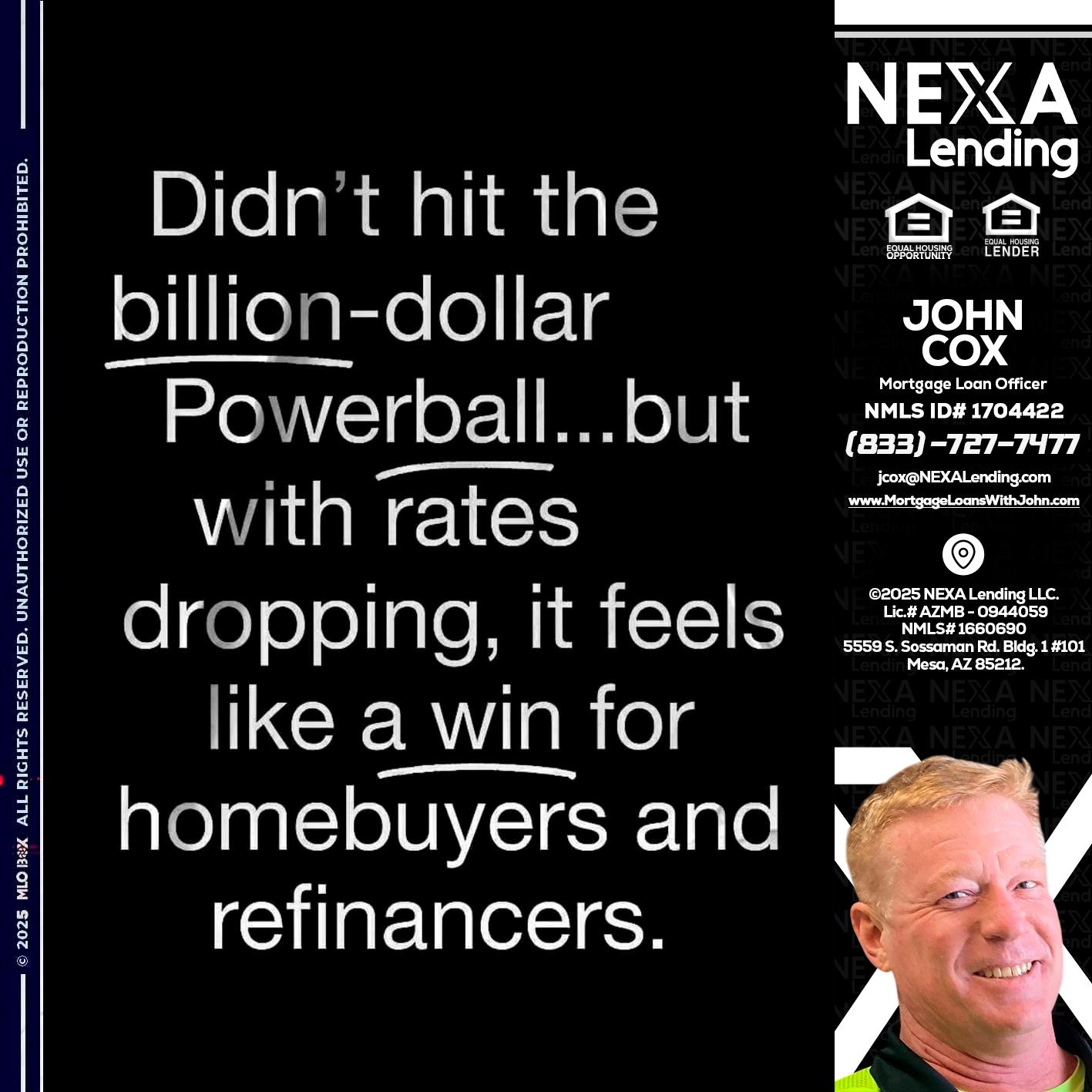 DIDNT HIT - John Cox -Mortgage Loan Officer
