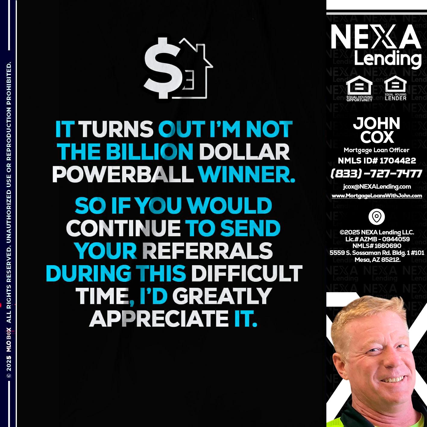 IT TURNS - John Cox -Mortgage Loan Officer