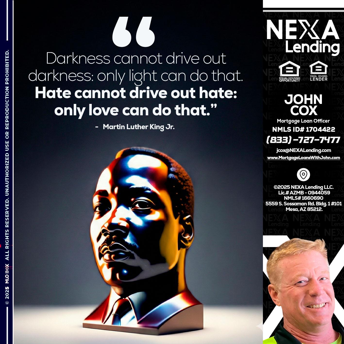 MLK 2026 - John Cox -Mortgage Loan Officer