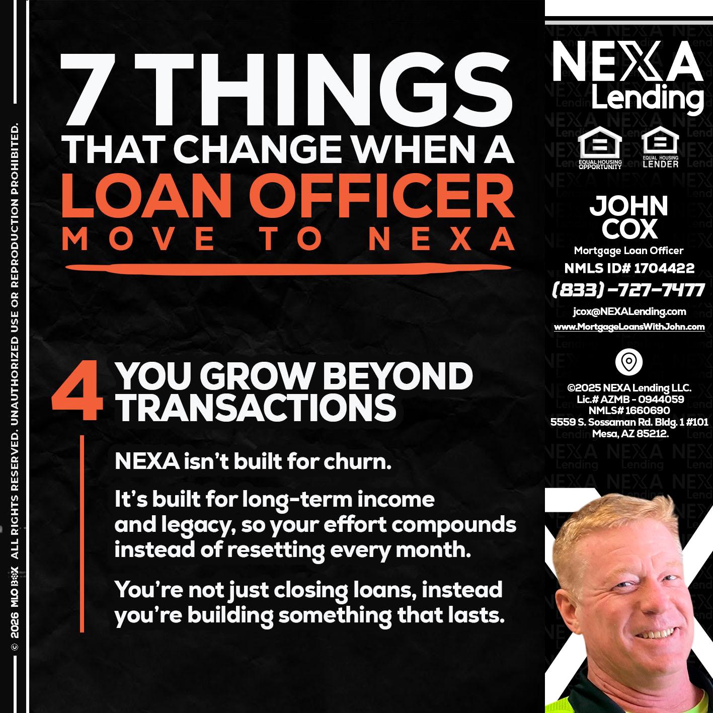 7 THINGS (4) - John Cox -Mortgage Loan Officer
