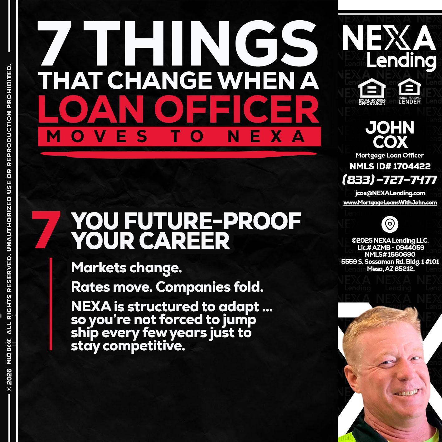 7 THINGS (7) - John Cox -Mortgage Loan Officer