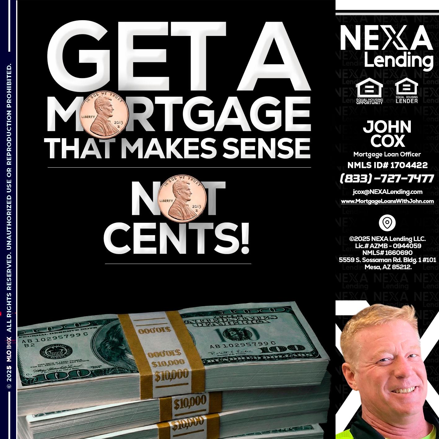 get a mortgage - John Cox -Mortgage Loan Officer