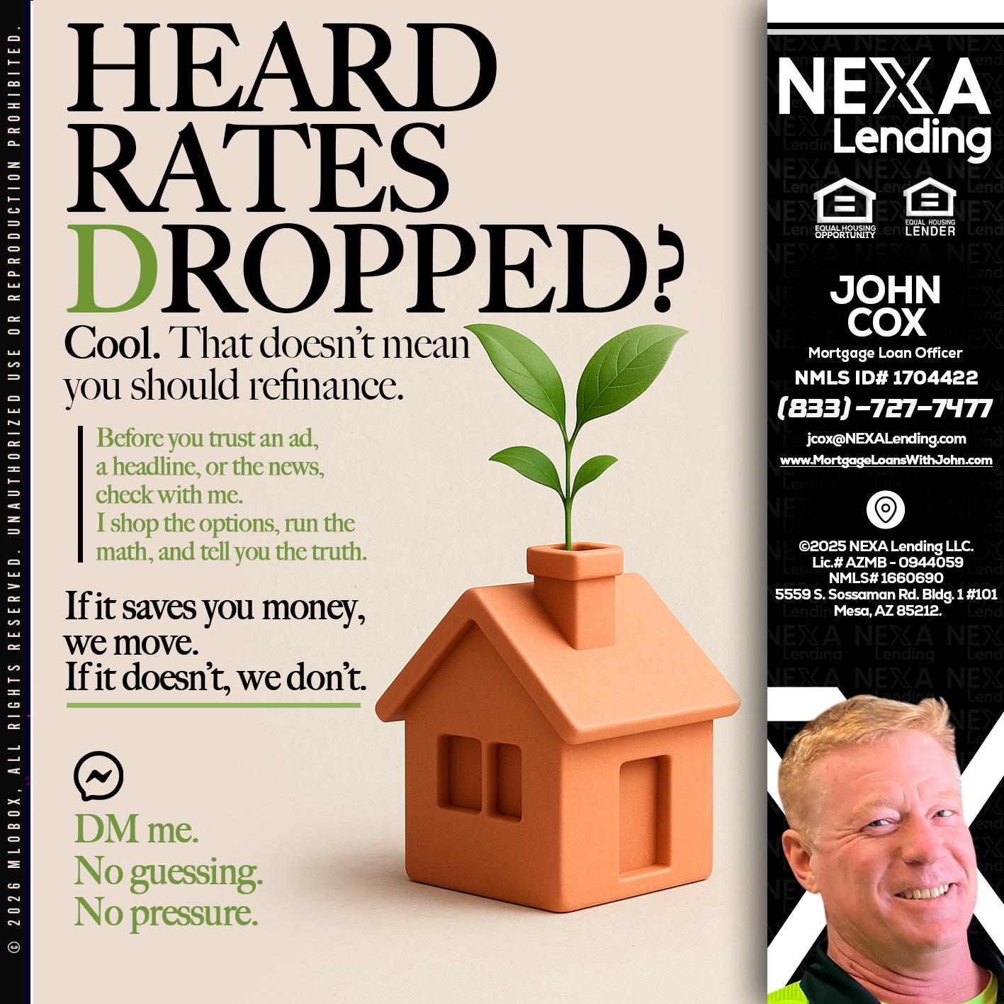 HEARD RATES - John Cox -Mortgage Loan Officer