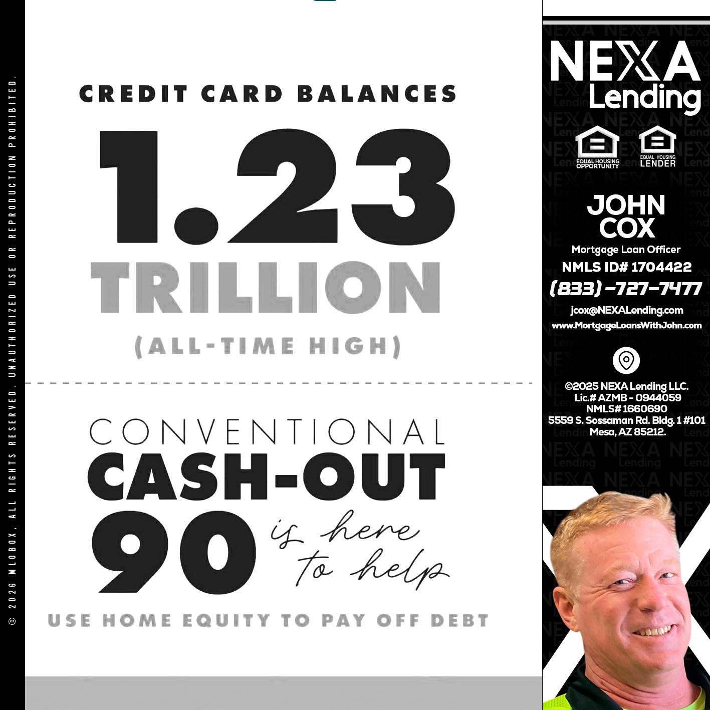 CREDIT CARD BALANCE - John Cox -Mortgage Loan Officer