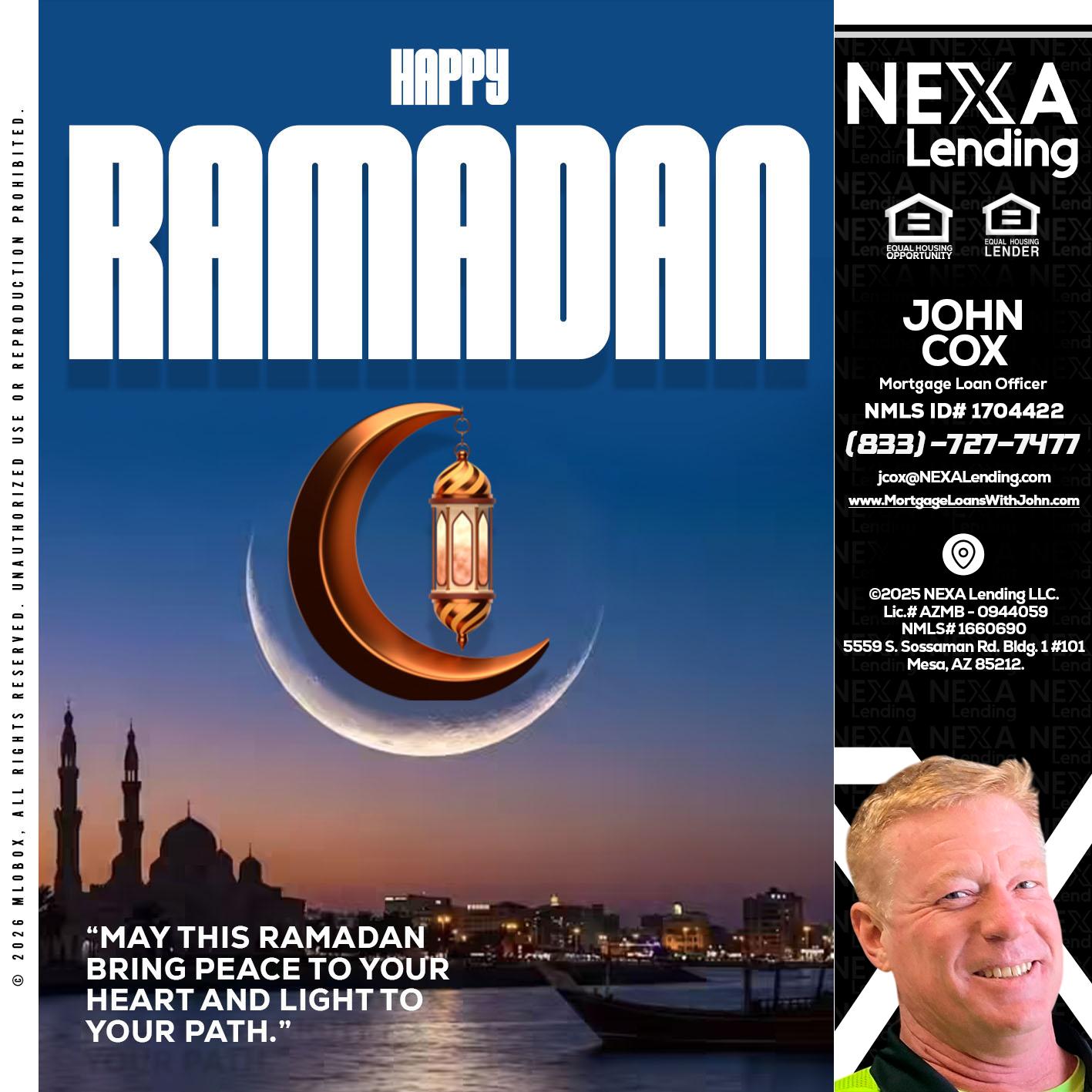 RAMADAN - John Cox -Mortgage Loan Officer