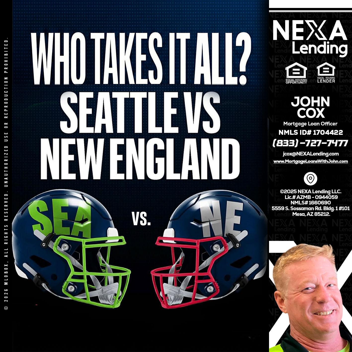 WHO TAKE IT ALL? - John Cox -Mortgage Loan Officer