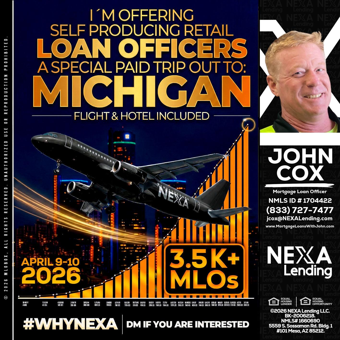 3.5K - John Cox -Mortgage Loan Officer