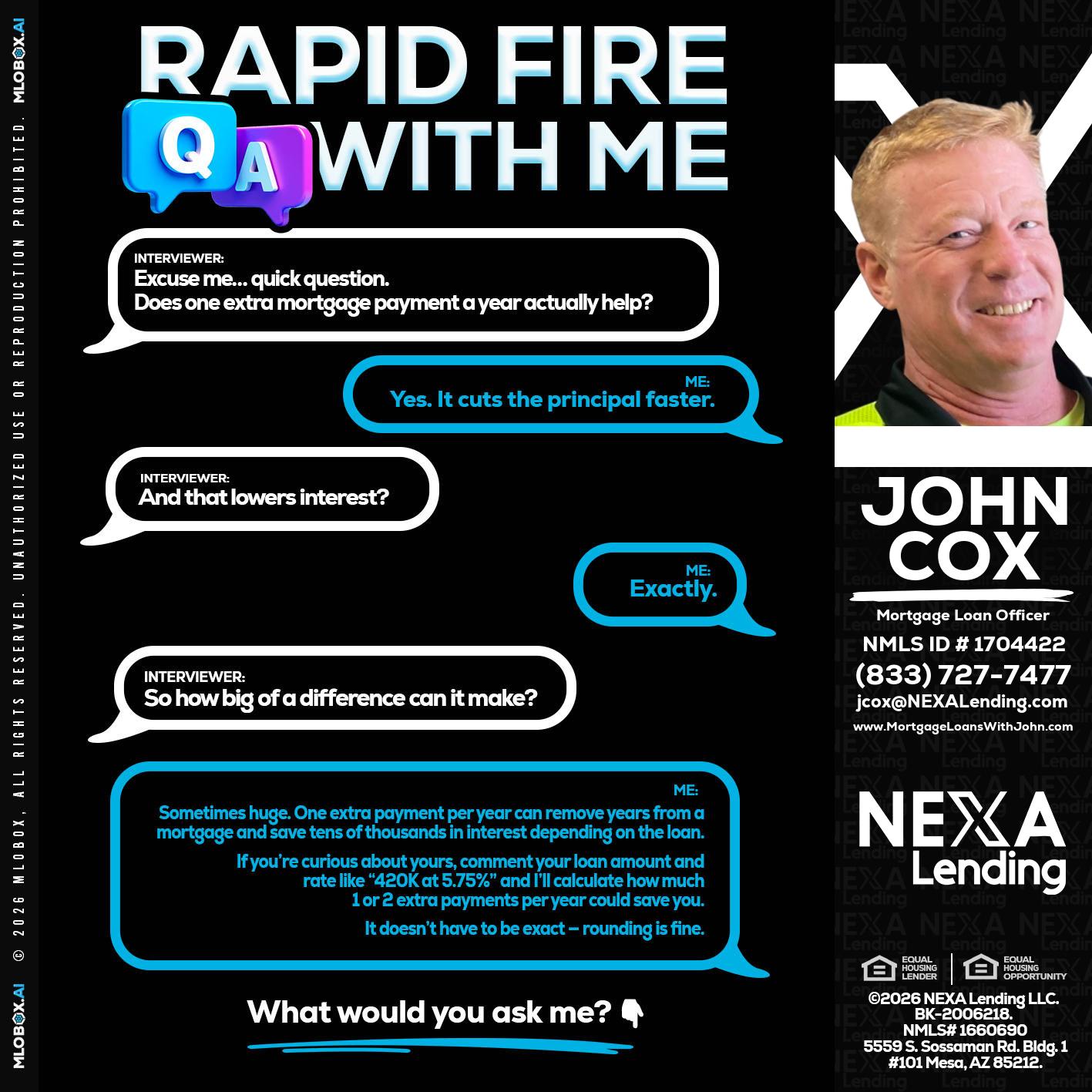 RAPID Q&A - John Cox -Mortgage Loan Officer