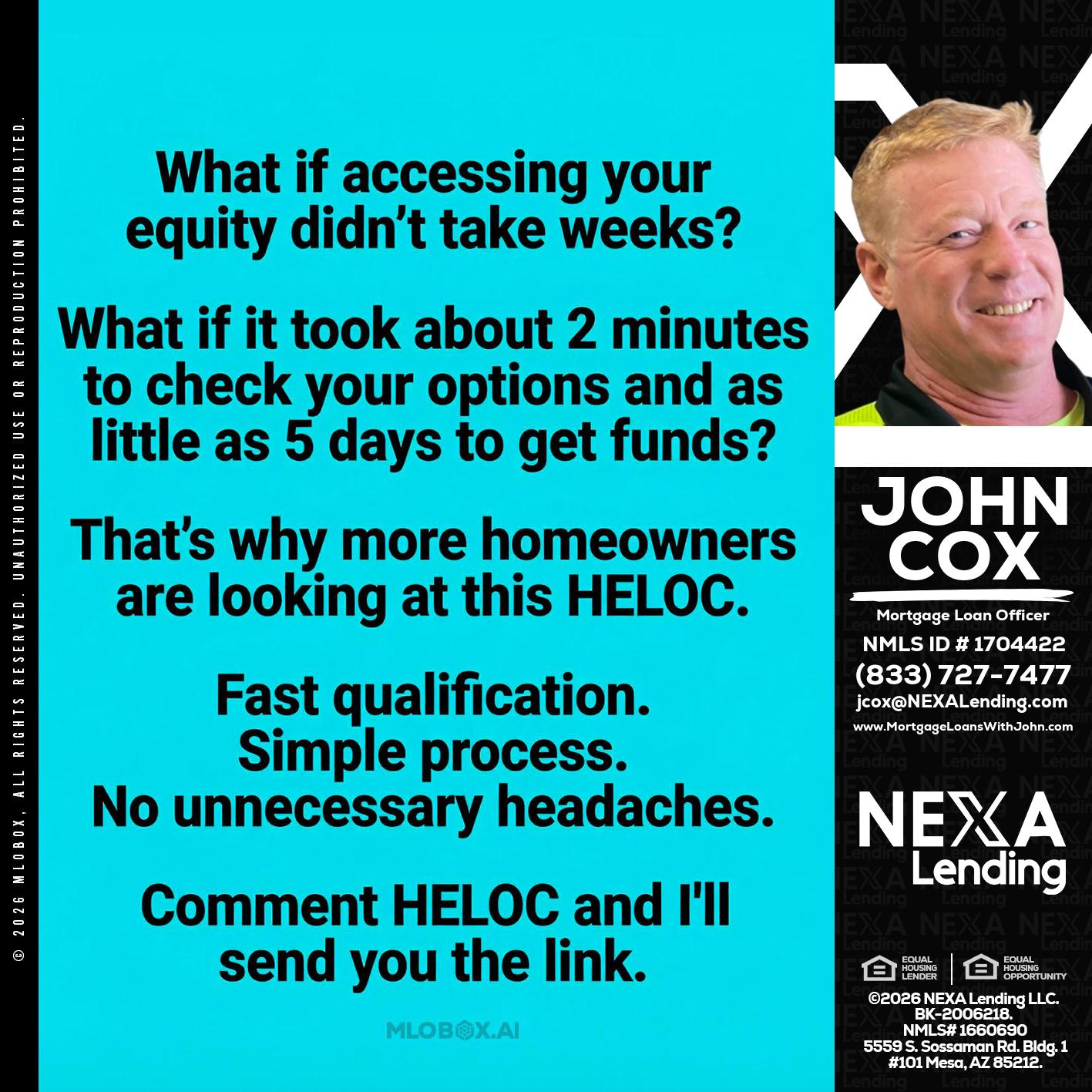 what if - John Cox -Mortgage Loan Officer