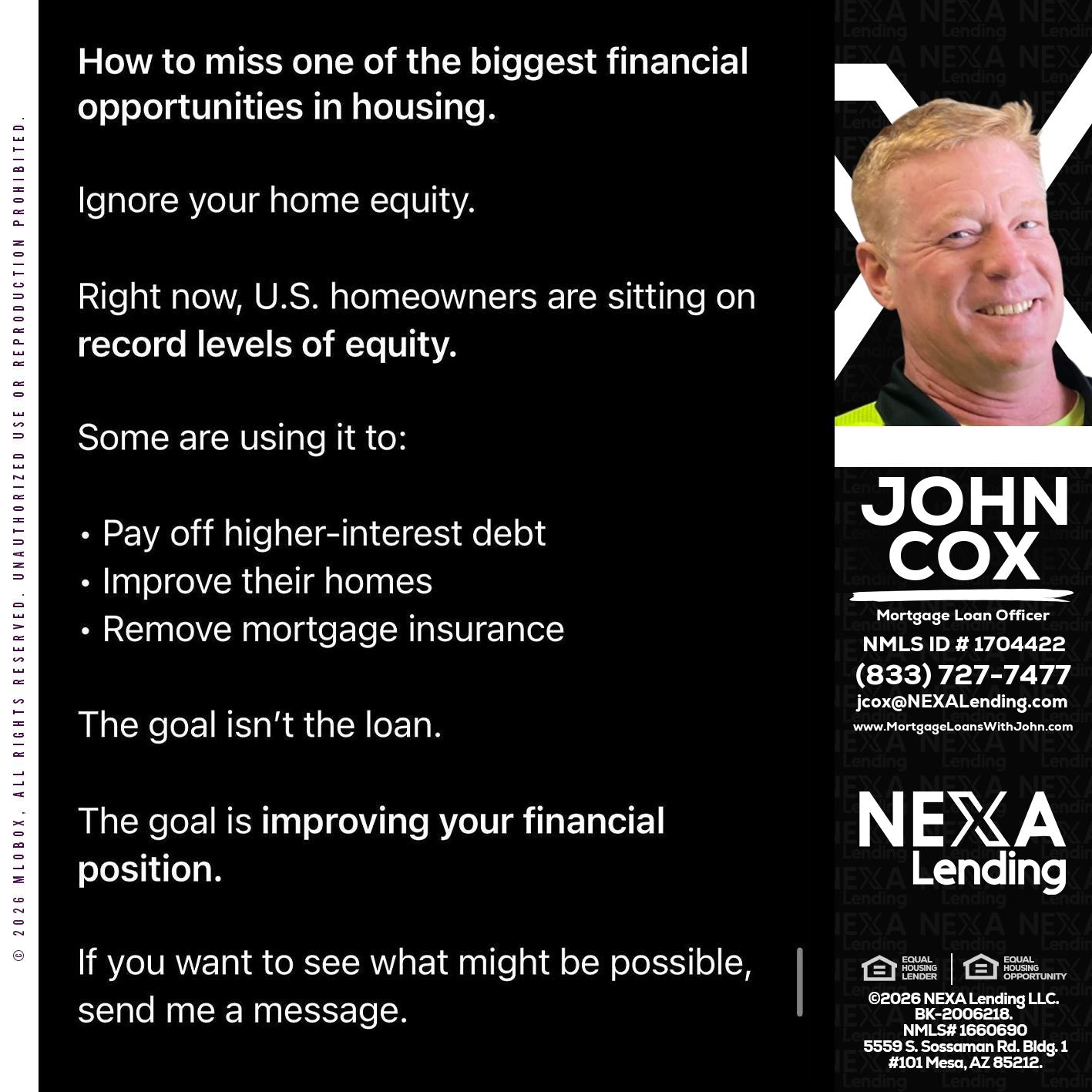 how to miss - John Cox -Mortgage Loan Officer