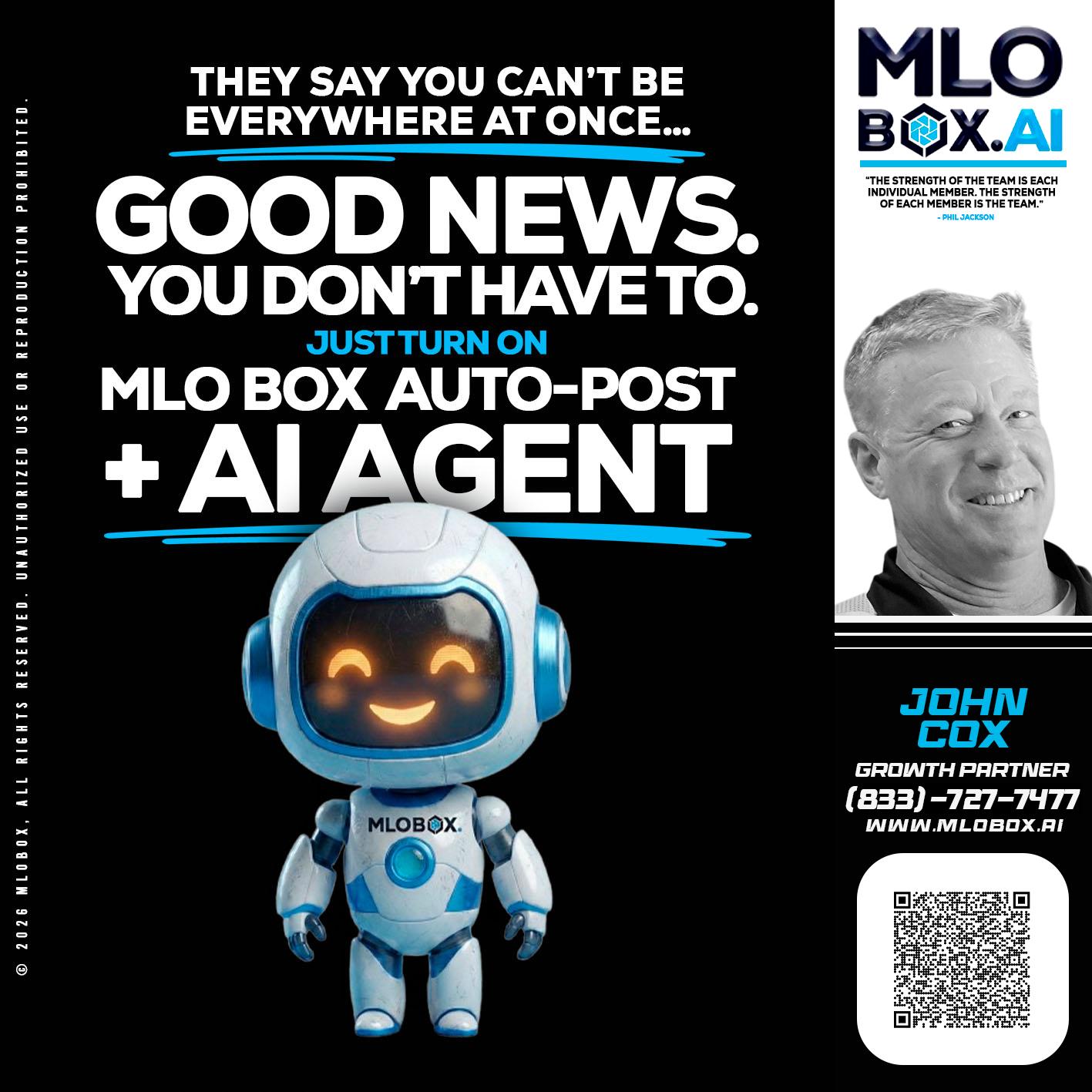 GOOD NEWS - John Cox -Mortgage Loan Officer