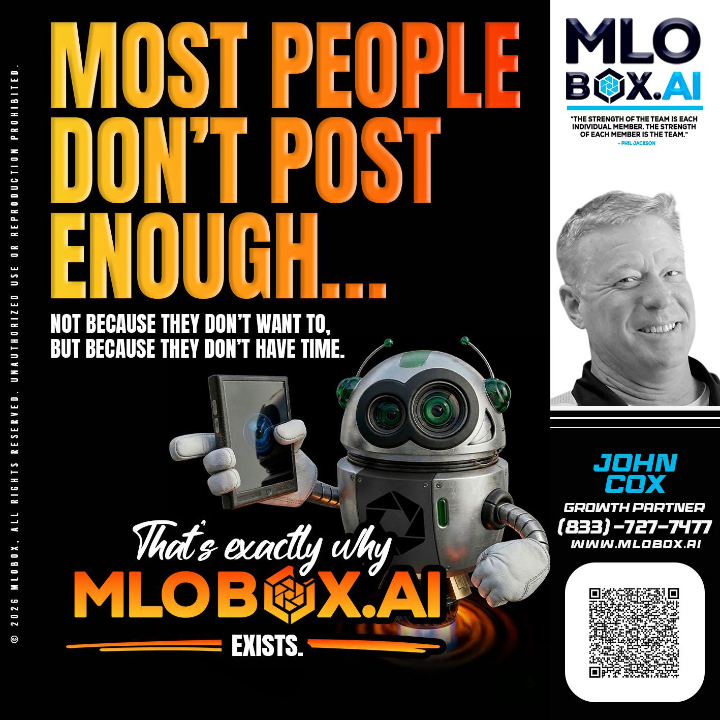 most people - John Cox -Mortgage Loan Officer