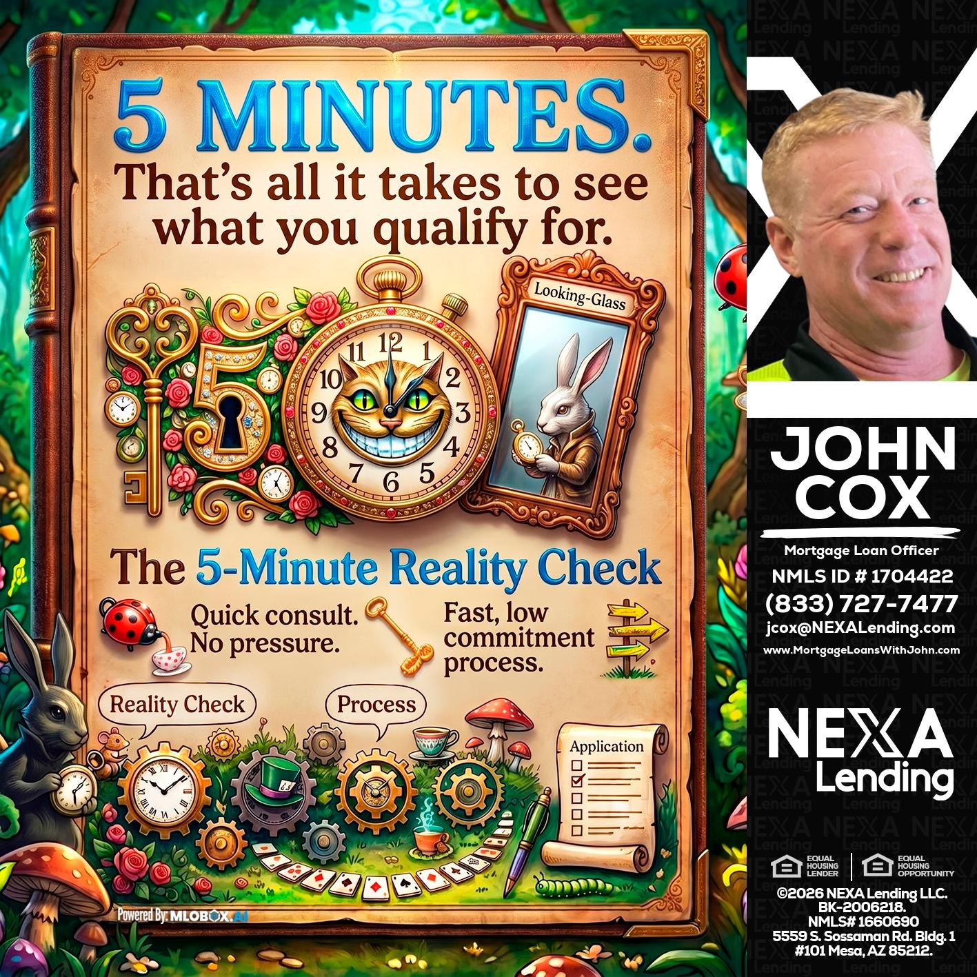 Reality Check! - John Cox -Mortgage Loan Officer