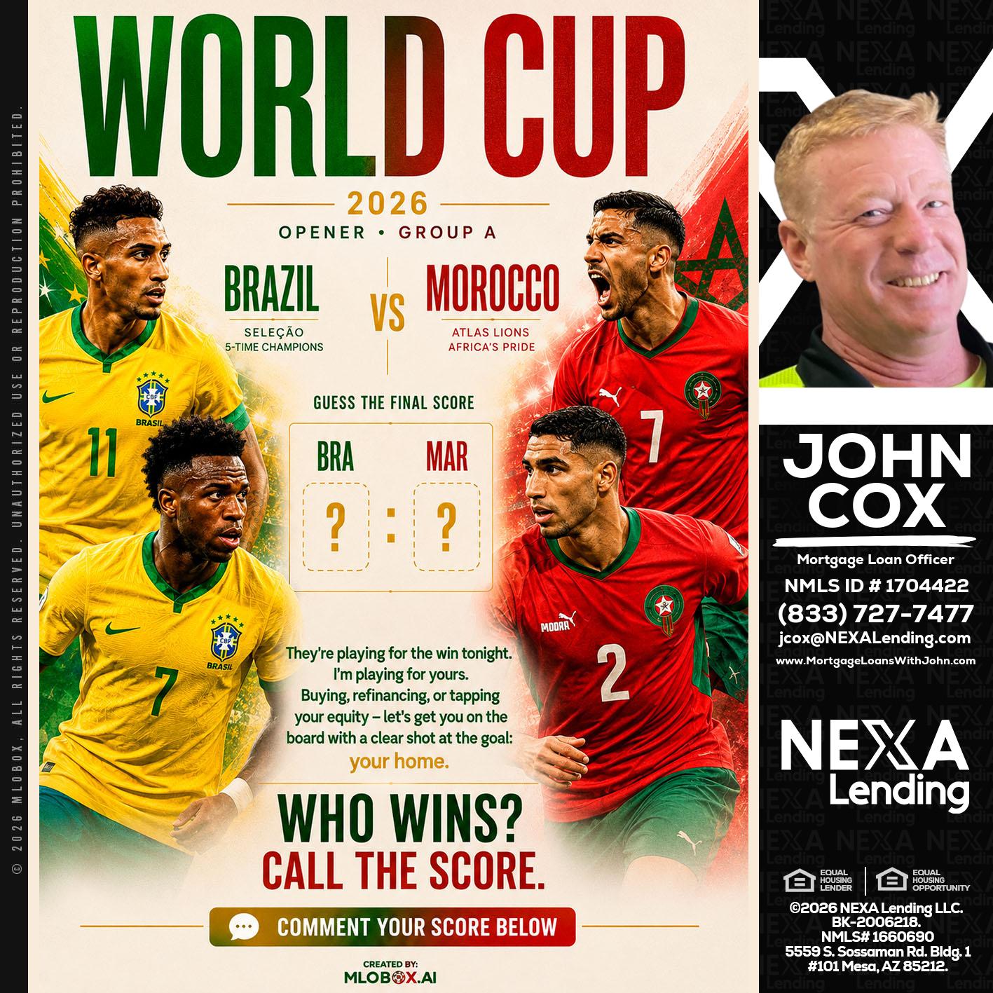 WORLD CUP - John Cox -Mortgage Loan Officer