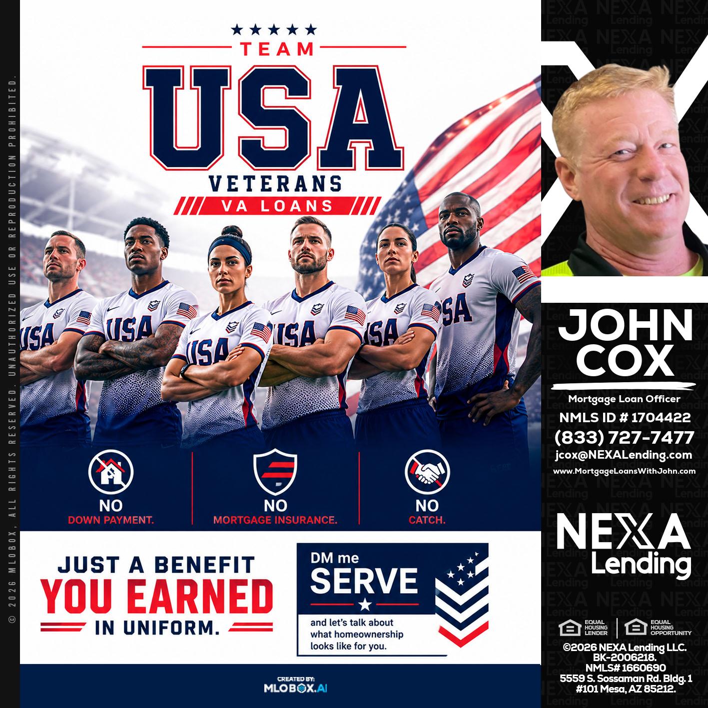 USA TEAM - John Cox -Mortgage Loan Officer